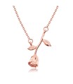 Lovely Rose Silver Necklace SPE-5481